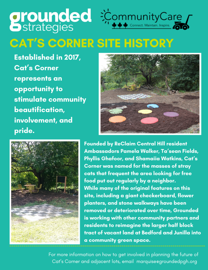 Cat's Corner site history